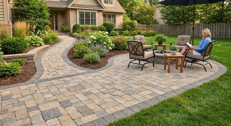 Limestone Pavers Installation in Boston, MA